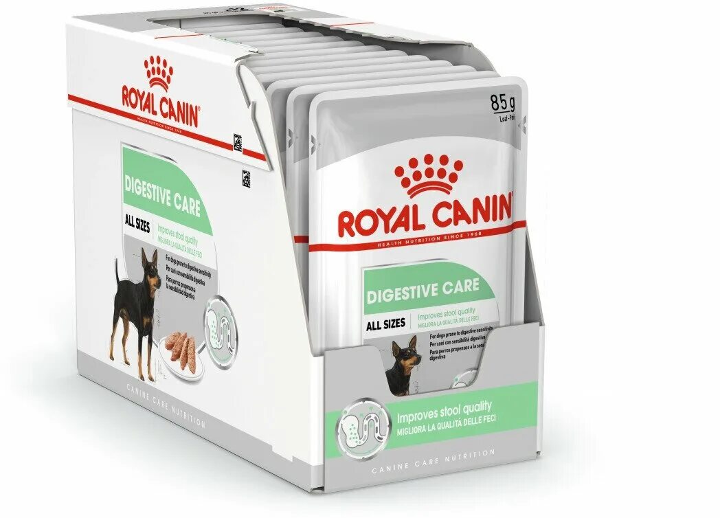Влажный корм для собак роял. Пауч для собак Роял Канин дигестив. Royal Canin Digestive Care для собак. Роял Канин мини sensible корм для собак. Royal Canin Mini Adult wet 85 г х 12 шт..