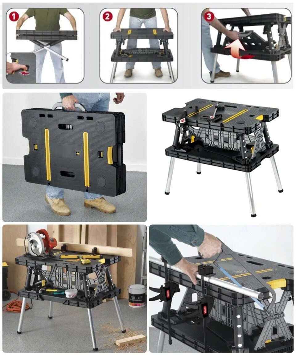 Table working keter. Мобильный верстак keter folding. верстак keter folding work table. верстак keter jobmade work bench+rails. пластиковый верстак keter.