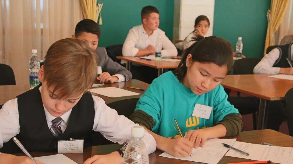 Нашу школу представляли ученики