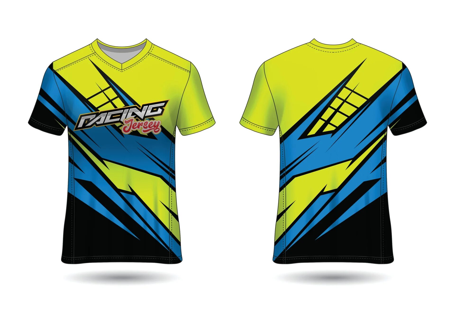 Vector Racing джерси. T-Shirt Sport Design Template. Shamolni bo ysundirgan bola