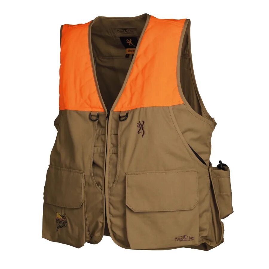 Vests купить. Жилет Browning 305956390. Жилет Browning. Жилет охотничий сигнальный Browning. Жилет охотничий оранжевый Browning.