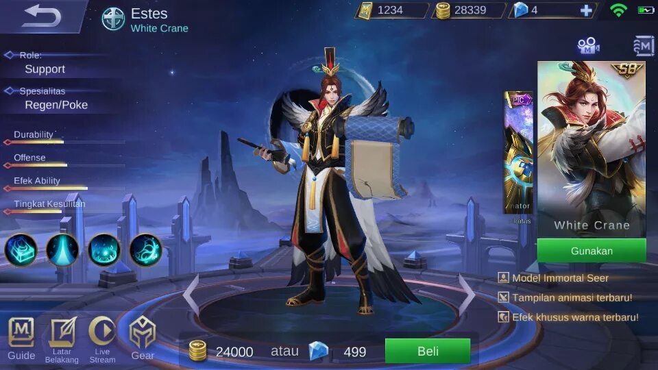 Эстес mobile Legends. Эстес мобайл легенд арт. Эстес белый журавль mobile Legends. Mobile Legends Эстес мудрость дракона. Легендарная помощь