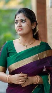 Anu shiv , tamil, model, saree lover, HD mobile wallpaper free download.