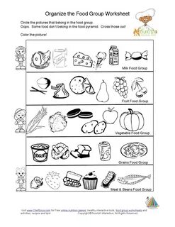 Food worksheets