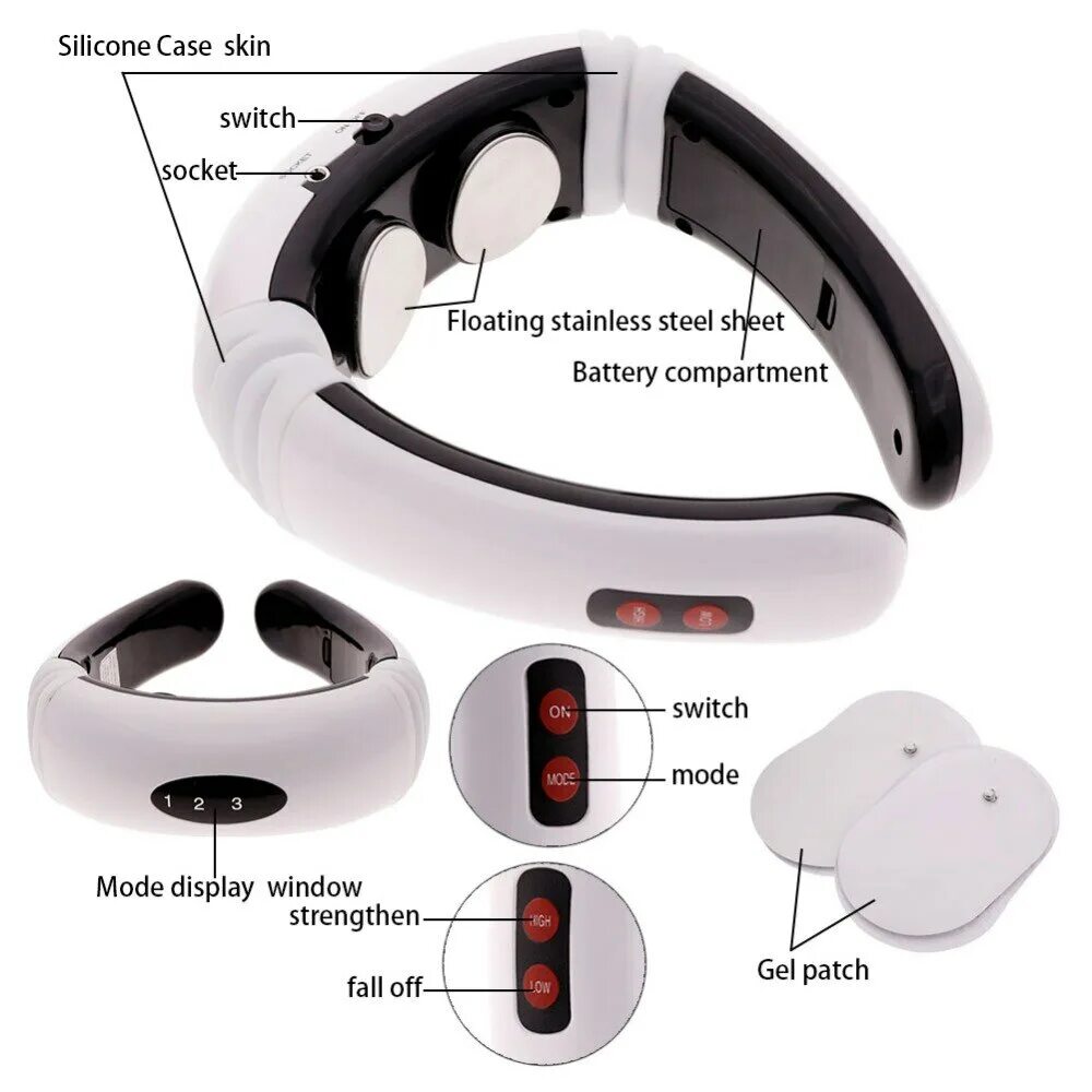 Инструкция применения neck massager. Массажер электрический Smart Neck model 200301. HX-5880. Neck Massager HX-5880 инструкция. Эл массажер для тела с магнитным эффектом Galaxy