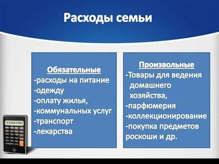 К обязательным расходам относятся