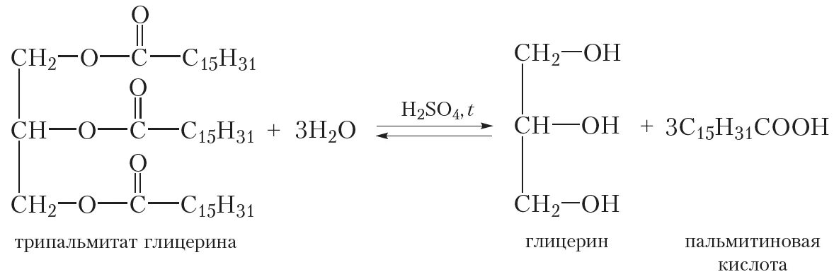 Трипальмитин гидролиз. Трипальмитин глицерин формула. Получение глицерина гидролизом жиров. Щелочной гидролиз тристеарата. Кислотный гидролиз жиров уравнение реакции.