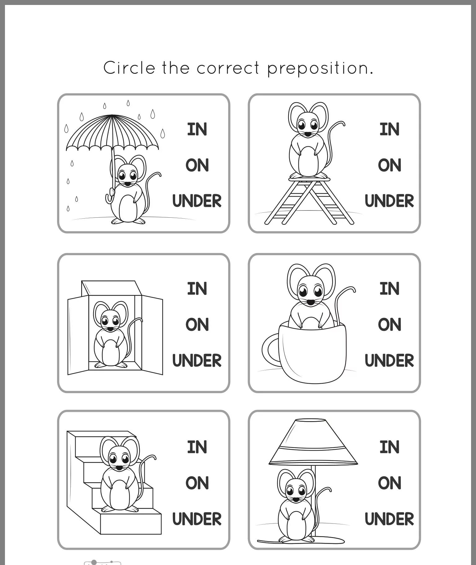 Choose the correct preposition after for up. In on under задания. Предлоги на английском задания для детей. Предлоги in on under Worksheets. In on under Worksheets for Kids.