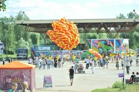 Парк зеленый остров омск