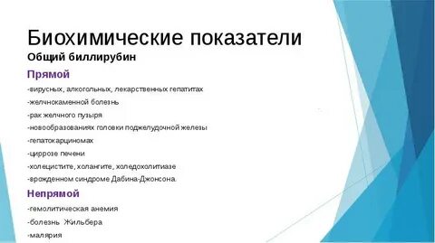Основные биохимические синдромы