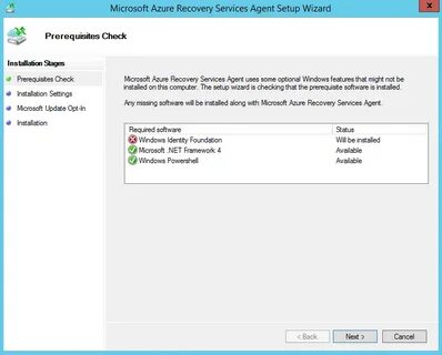 Fail setup wizard