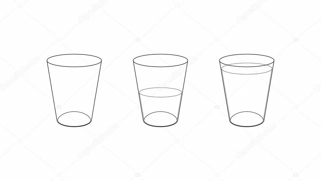 Полный стакан воды и пустой стакан. 3 стаканчика. Эксперимент с водой 3 стакана. 3 стаканчика. 3 стаканчика.