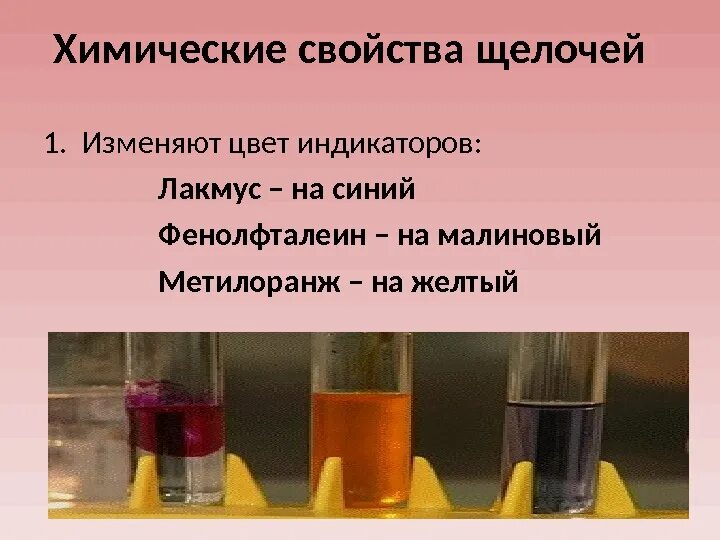 Химические свойства щелочей. Химические реакции щелочей. Кислоты и щелочи. Изменение окраски фенолфталеина. Гидроксид бария лакмус