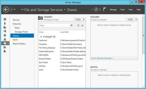 Server folders
