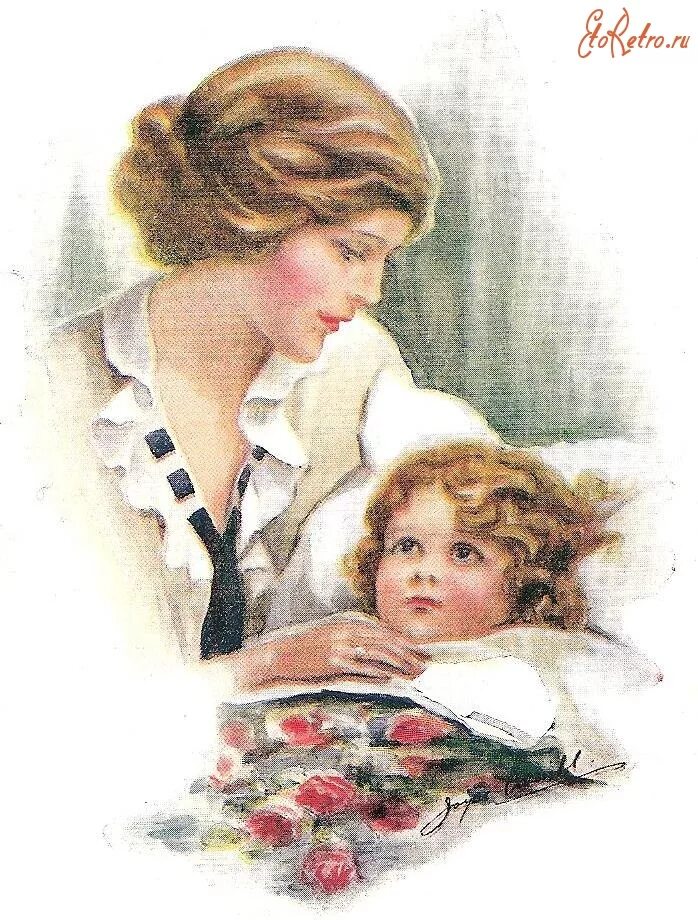 Винтажные открытки. Красивые старинные открытки. Винтажные открытки мама с ребенком. Винтажные открытки с днем матери. Открытка мать года