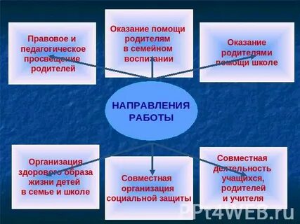 Основные направления работы с семьей