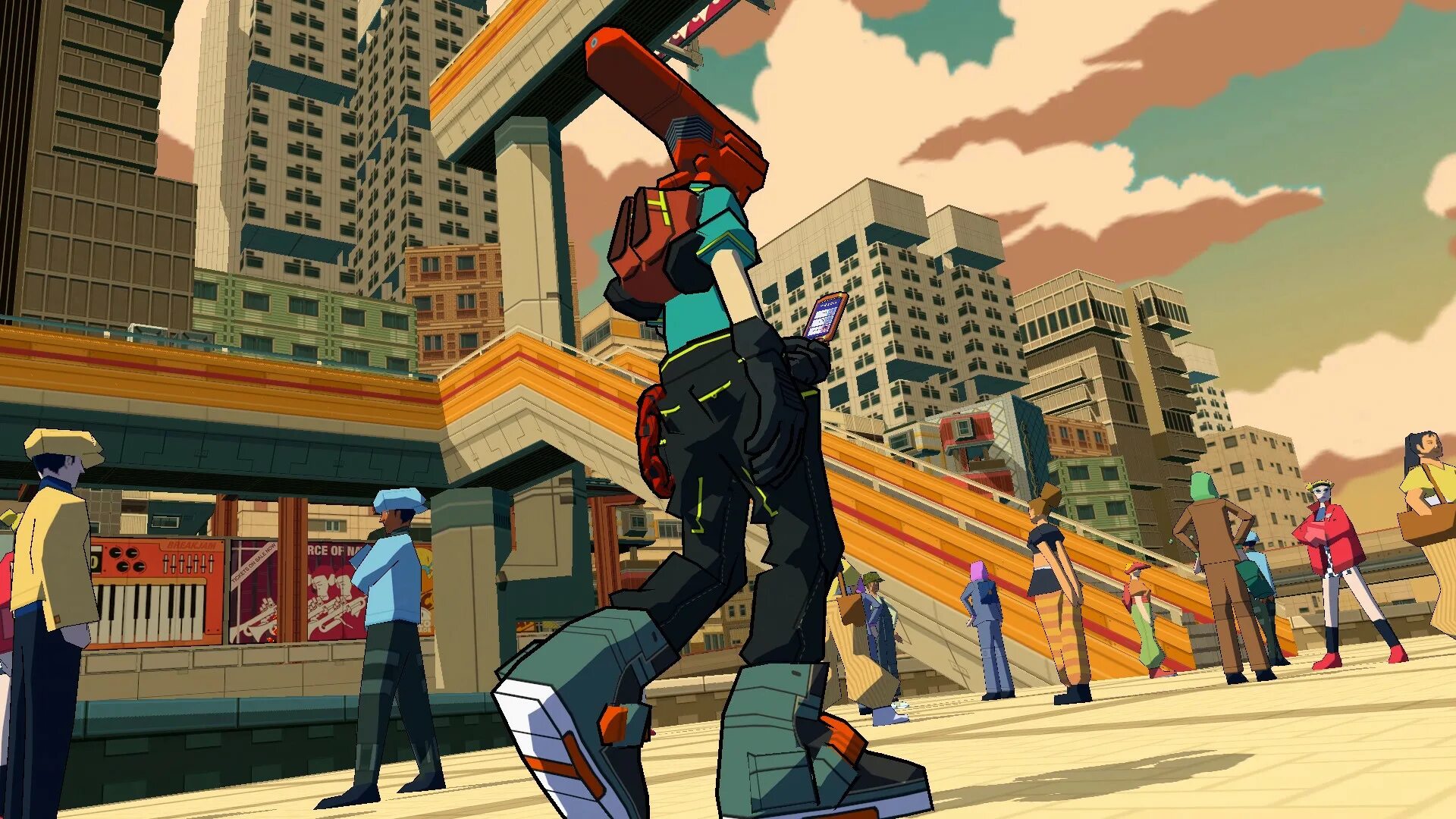 Bomb rush cyberpunk. Bomb rush cyberfunk игра. Rush cyberpunk. Bomb rush cyberpunk art. Jet set radio.