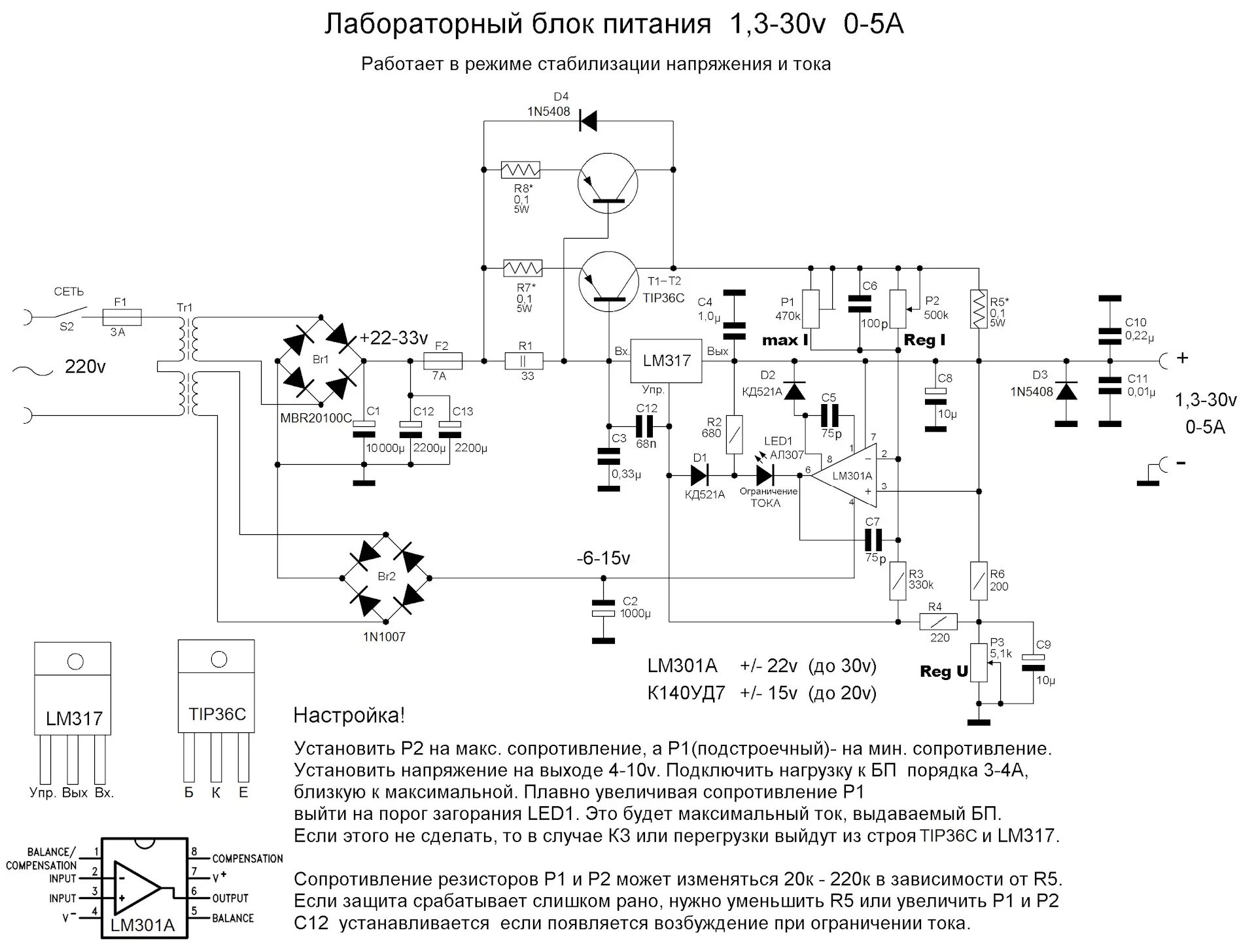 Блок питания лабораторный регулируемый своими руками схема. Линейный блок питания схема. Схема лабораторного блока питания с регулировкой тока и напряжения. Схема регулируемого блока питания на 30 вольт.