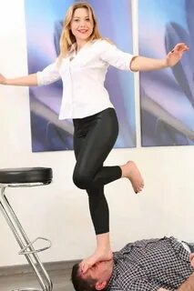 Trampling face feet