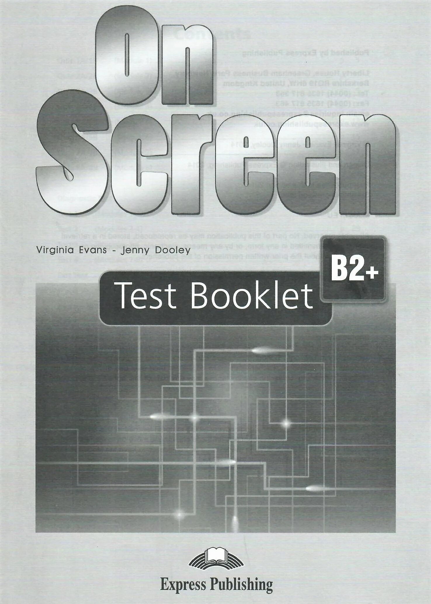 On screen workbook. On screen b2 test booklet. on screen учебник. test 2 express publishing. on screen b2+.
