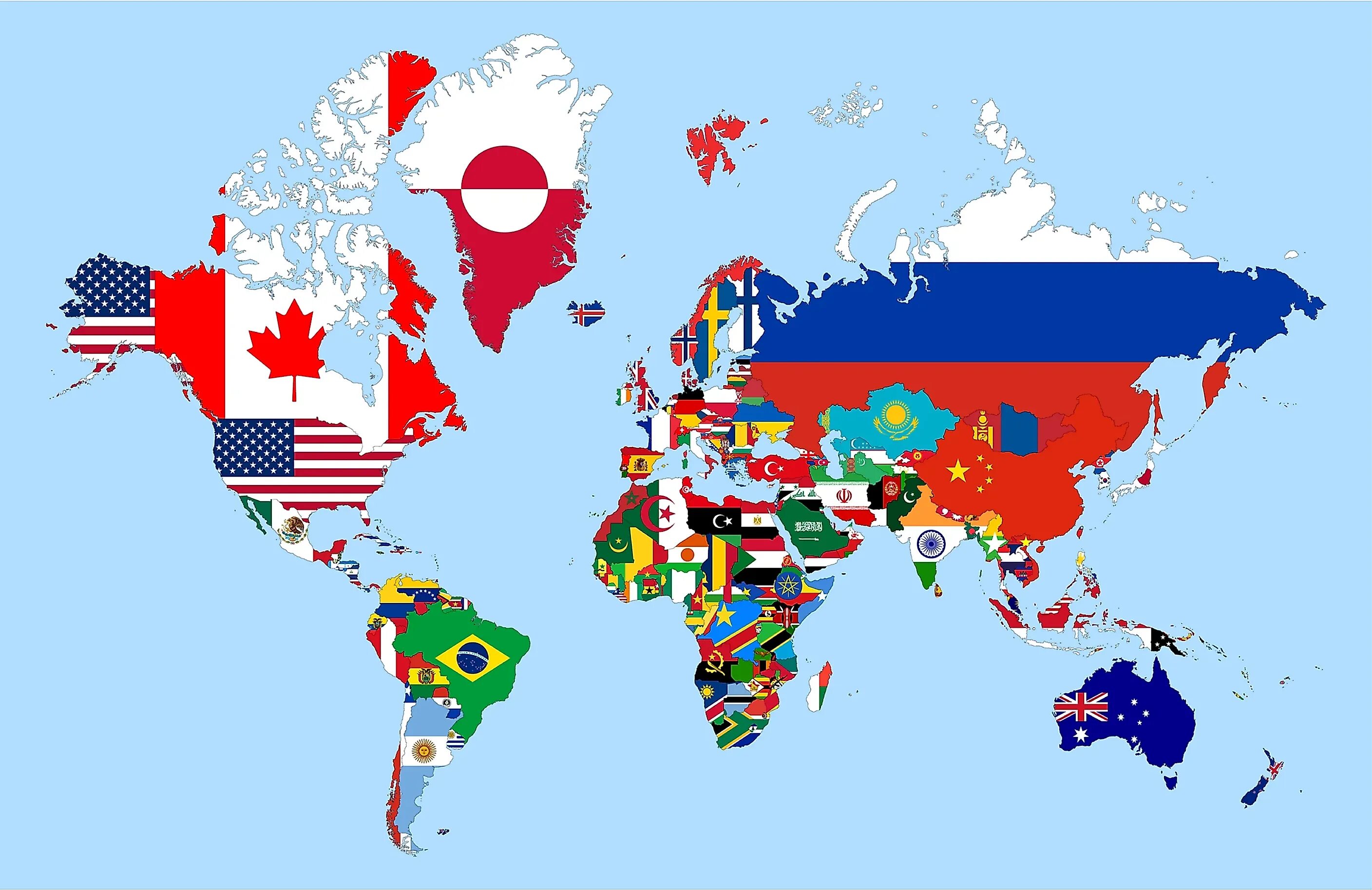 Флаги всех стран. Сколько стран в мире.