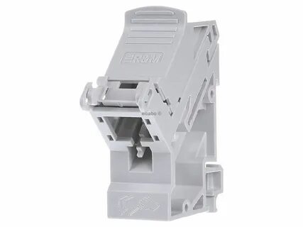 Adaptador de trilho DIN DRM45 - RJ45 8(8) Tomada de dados cinza 314000.