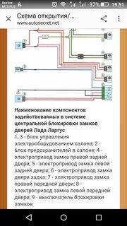 Центральный замок ларгус