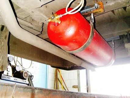 Установить баллонов газ