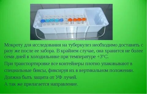 Мокрота на микобактерии туберкулеза алгоритм
