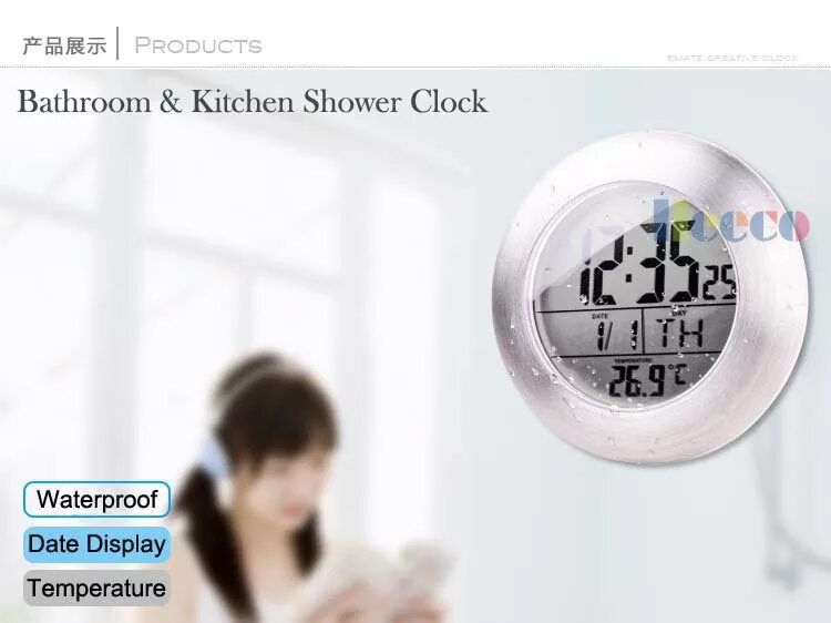 Купить часы в ванную. Часы электронные в ванную. Цифровые часы в ванную. Водонепроницаемые цифровые настенные часы для ванной комнаты mi.