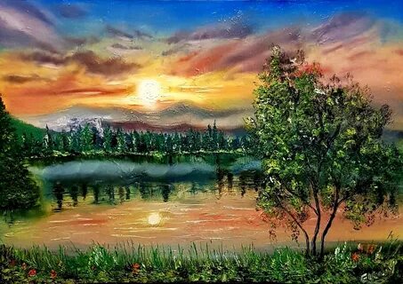 Картины маслом утро
