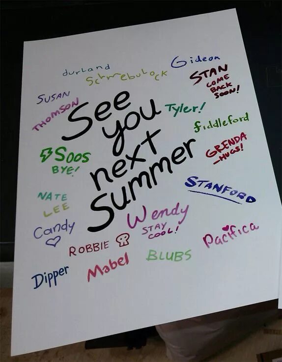 Следующее увидимся. Увидимся следующим летом. see you next summer. увидимся на следующее лето. записка увидимся следующим летом гравити фолз.