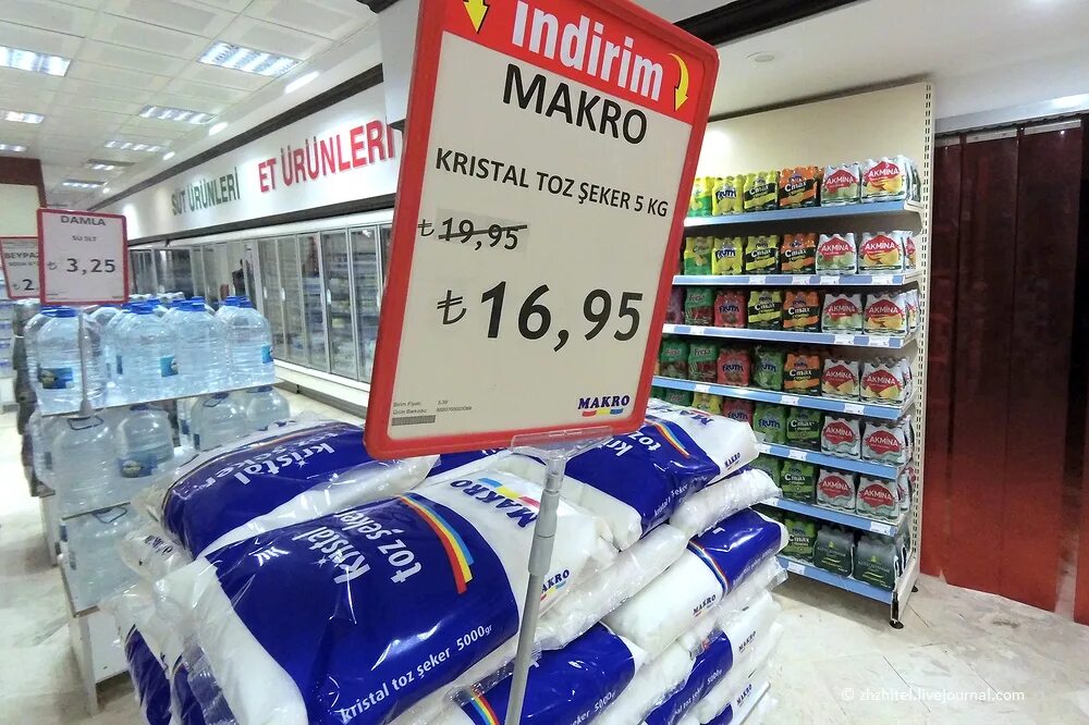 Почем. Турецкий супермаркет. Ценники в Турции супермаркет. Сахар в магазине. Турецкая сеть супермаркетов в России.