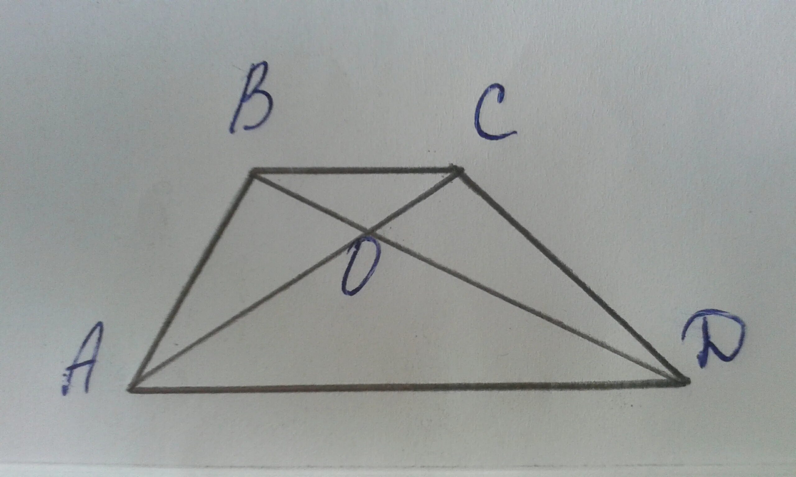 Используя данные рисунка 108. Дано ABCD трапеция доказать треугольник AOD треугольник COB. ABCD трапеция доказать что треугольник AOD подобен треугольнику COB. Дано: ABCD - трапеция доказать: COB.. Дано ABCD трапеция доказать AOD COB.