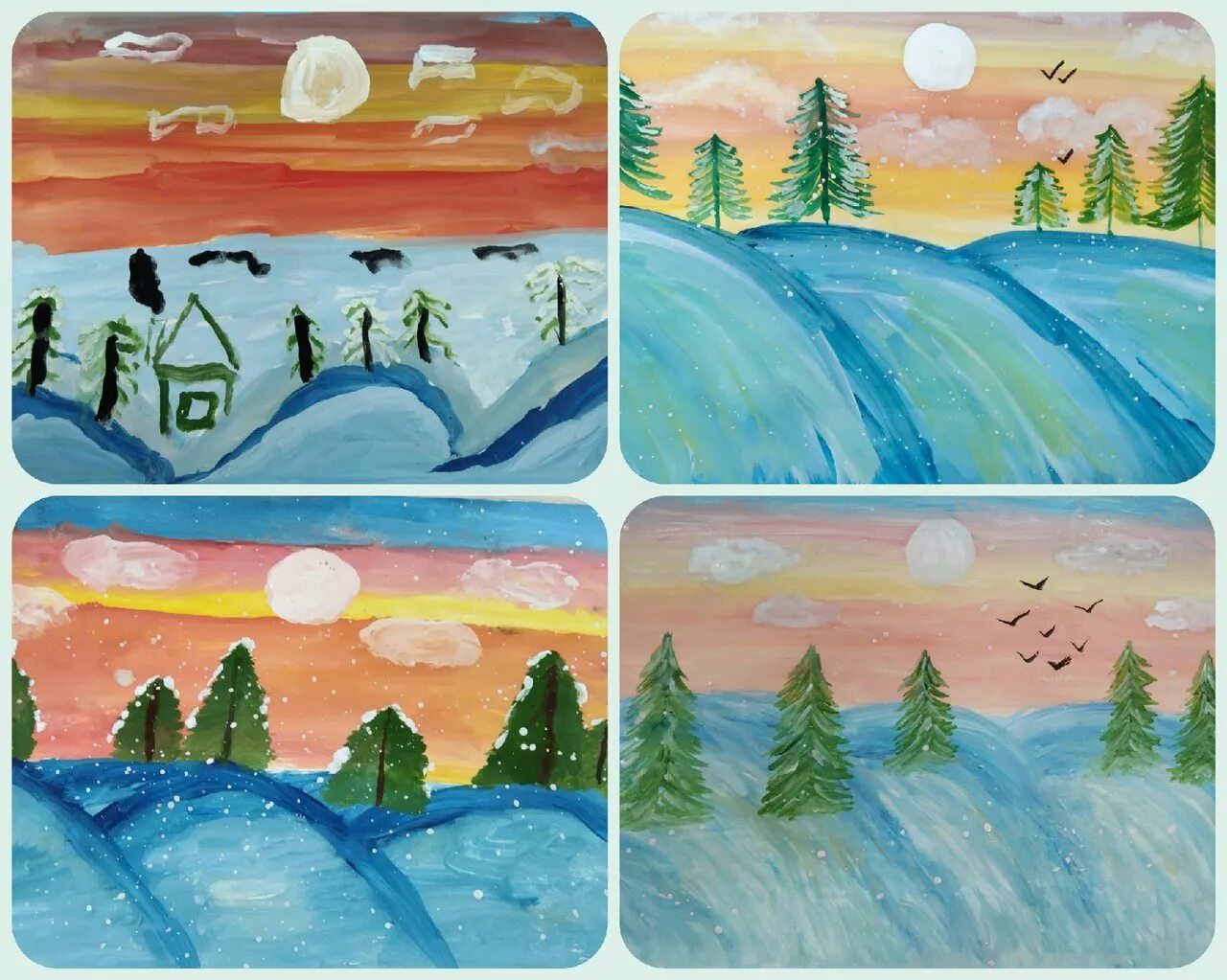 Изо 3 класс зимний пейзаж поэтапно. Зима рисунок. зимний пейзаж пошаговое рисование для детей. поэтапное рисование зимнего пейзажа для детей. зимний пейзаж рисунок легкий красками.