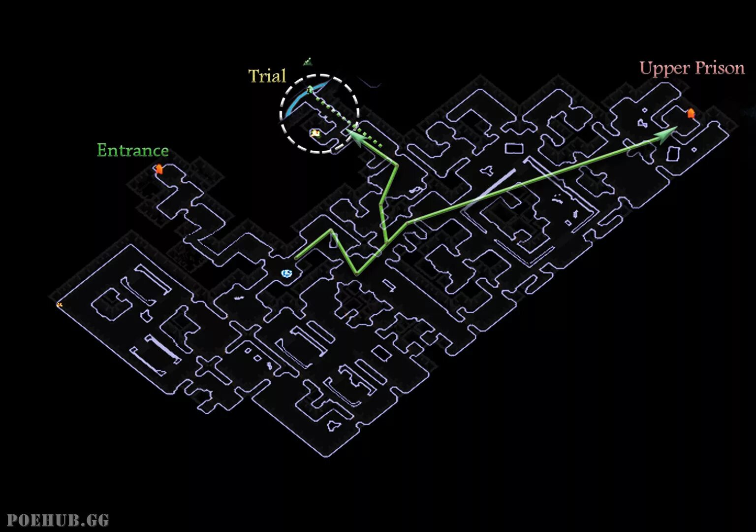 Poe некрополь. POE Act 2 Map. Карта тюрьмы POE. POE карта 2 акта. Lower Prison POE.