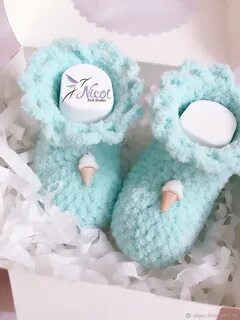 Пинетки из ализе пуффи
