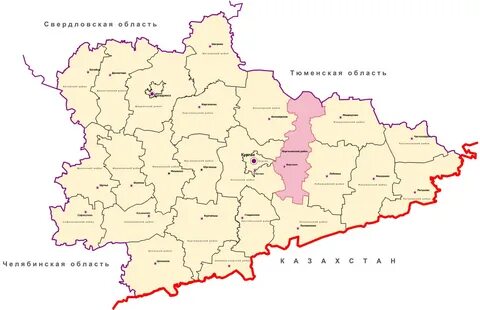 Курган с какими областями граничит