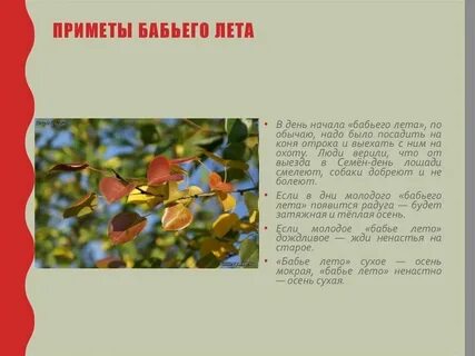 Бабье лето разбор