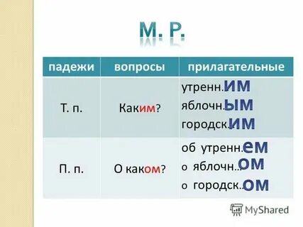 Молодой падеж прилагательного