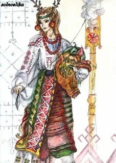 Богиня макошь рисунок