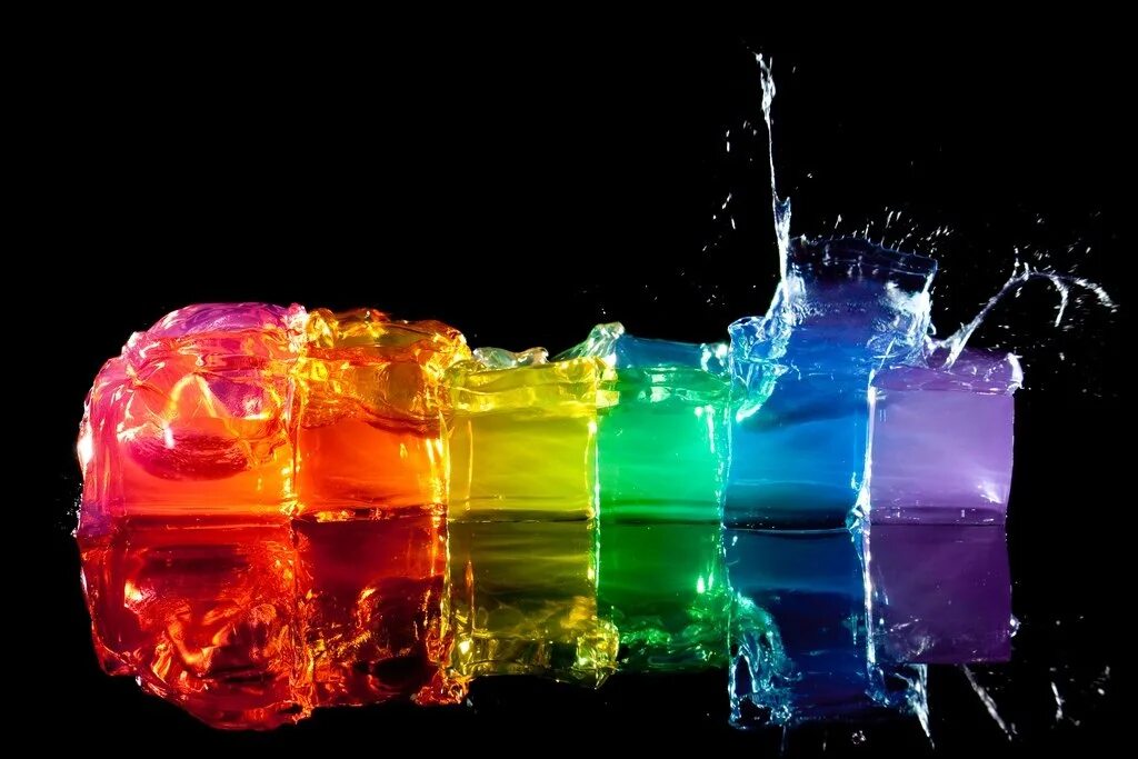 Водные красители. Яркие краски. Цветной в воде. Цветные капли. Разноцветная вода.