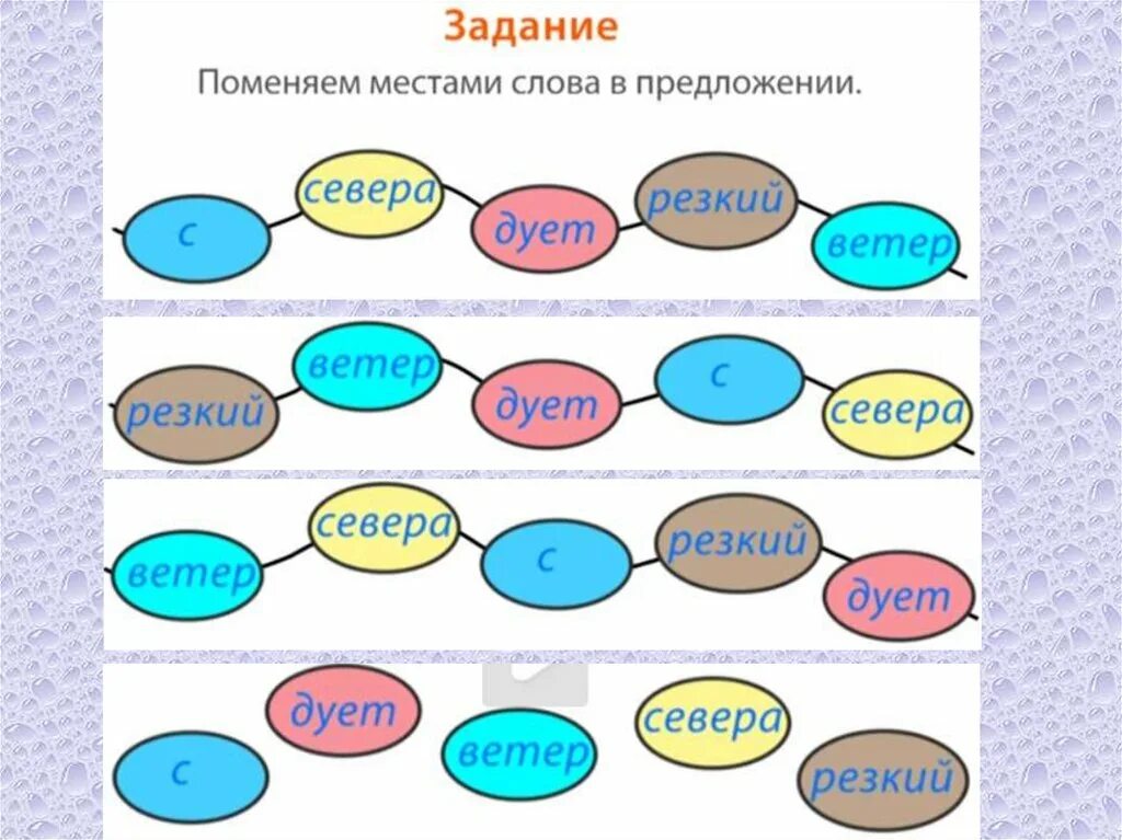 Задание связь слов в предложении. Связь слов в предложении задания. Связь слов в предложении 4 класс задания. Место для слов персонажа.