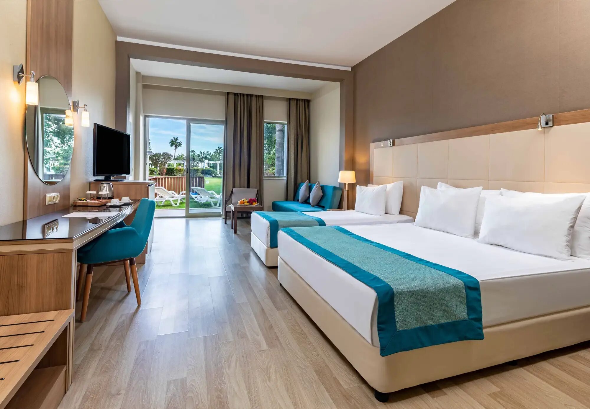 Hotel room garden