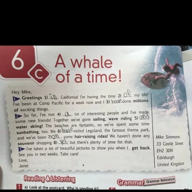 Hey mike greetings. The trip i enjoyed very much проект с переводом 5 класс. A Whale of a time 7 класс Spotlight. Проект the trip i enjoyed very much 5 класс. Hey Mike Greetings from California.