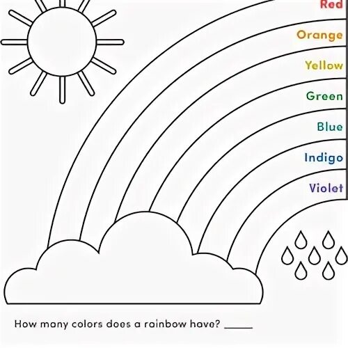 Colour the answers. Занятие для детей цвета радуги. Раскраска Радуга на английском. Радуга задания для детей. Activities на тему цвета.