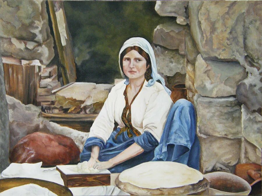Женщина печет хлеб. Женщина в живописи и хлеб. Хлеб в живописи. Выпечка хлеба в живописи. Живопись русские художники печь хлеб.