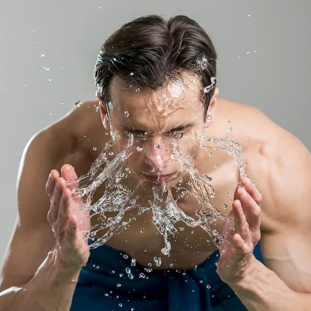 Резкий воздух обмыл лицо. Умывание лица парень. Мужчина умывается водой. Парень умывает лицо. Мужчина в воде.
