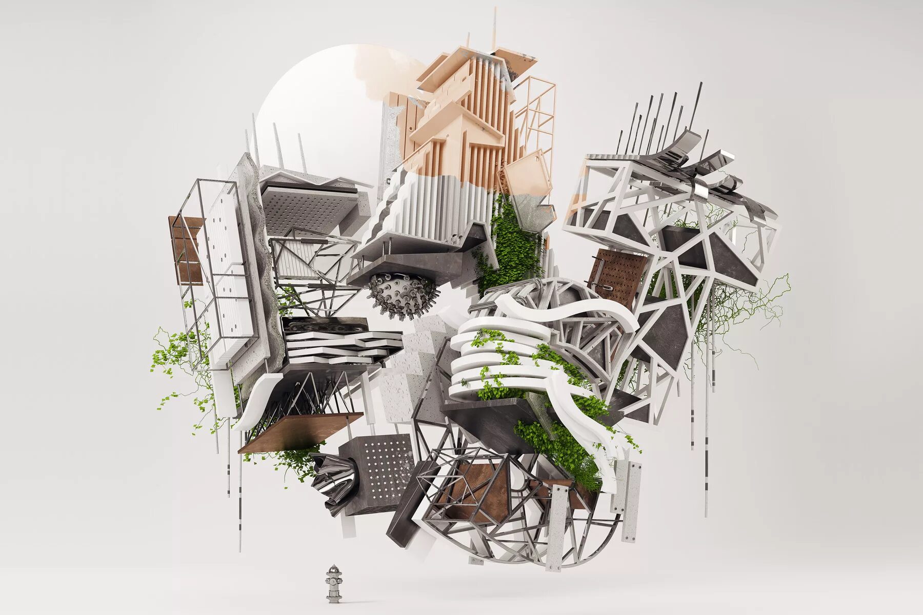 He works as a architect
