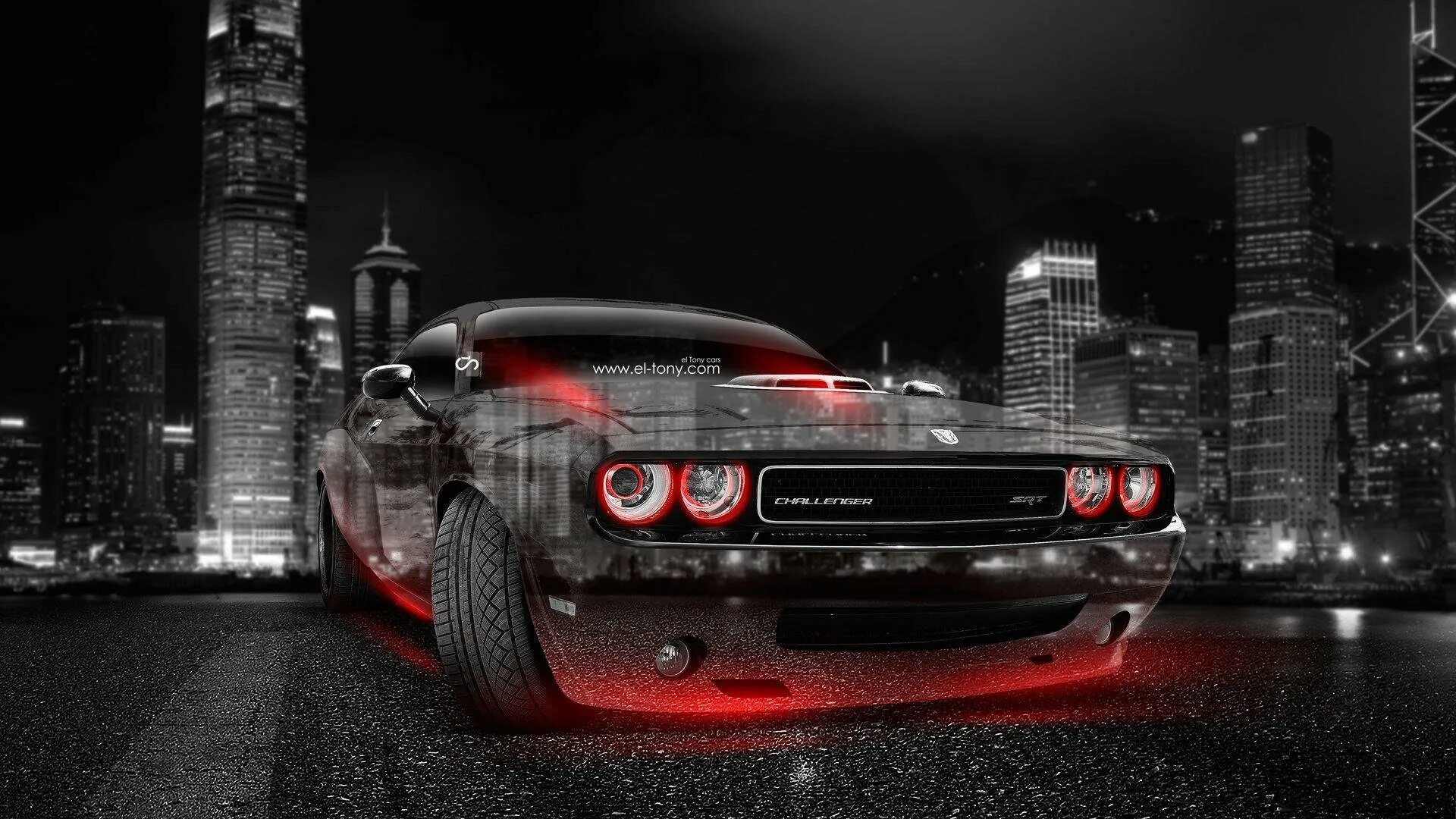 Тачки на компьютер. Додж Челленджер. Dodge Challenger 2014 неон. Dodge Challenger неон.